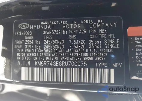 2024 Hyundai Palisade Calligraphy from USA, damaged, VIN KM8R74GE8RU700975